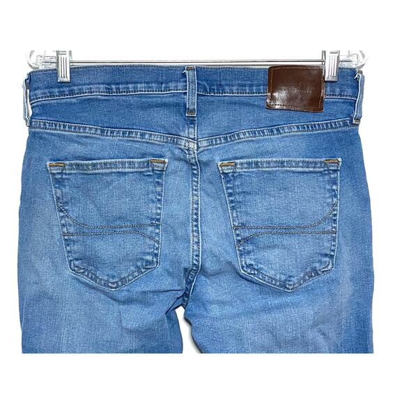 Hollister Jeans Skinny Epic Flex Mens 31 x 32 Light Wash Distressed Whiskered - Picture 9 of 12